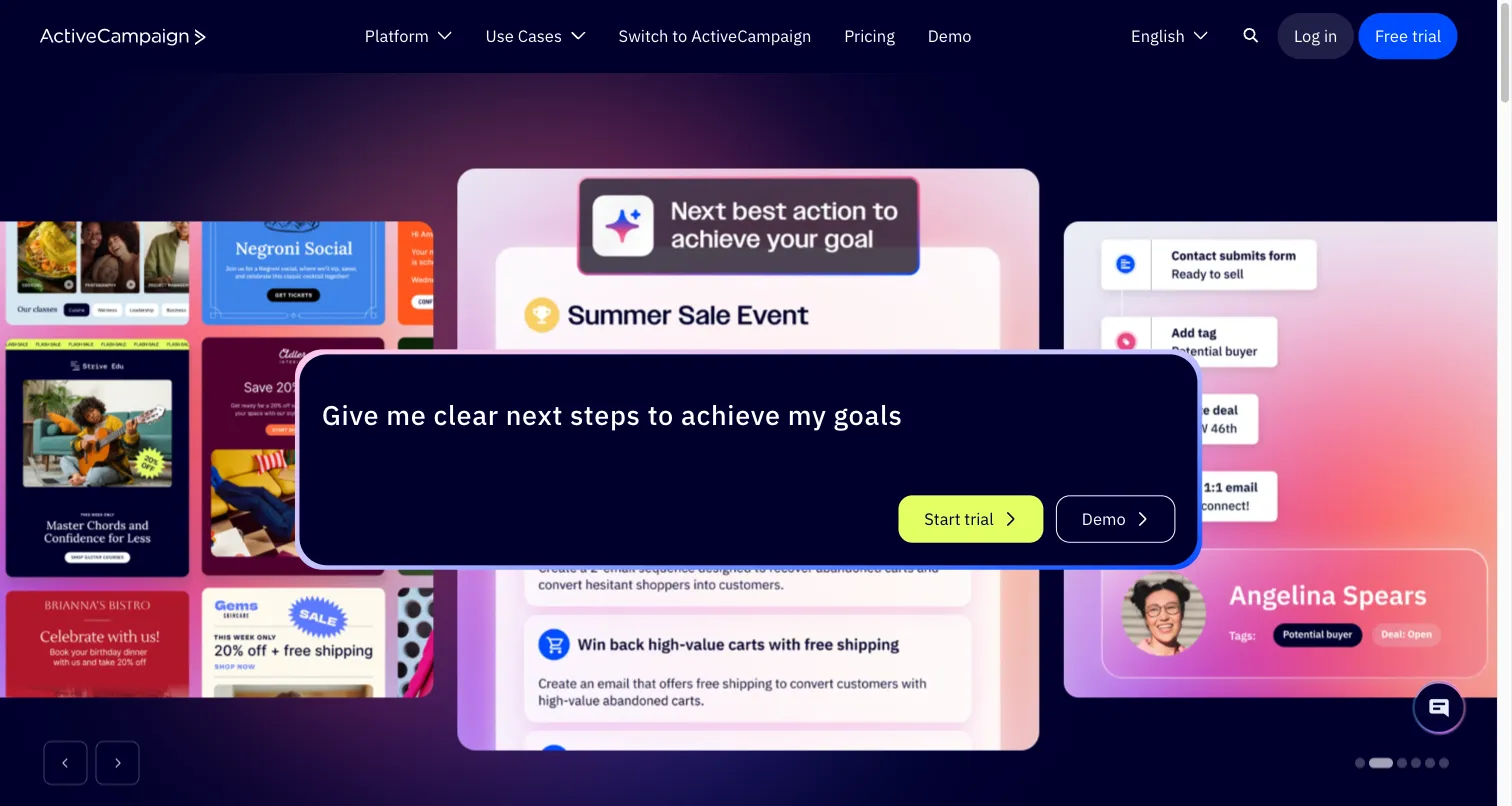 ActiveCampaign screenshot