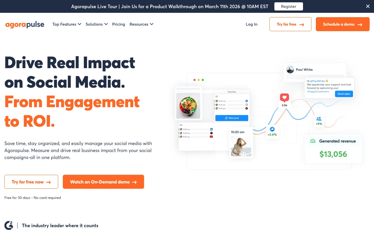 Agorapulse screenshot