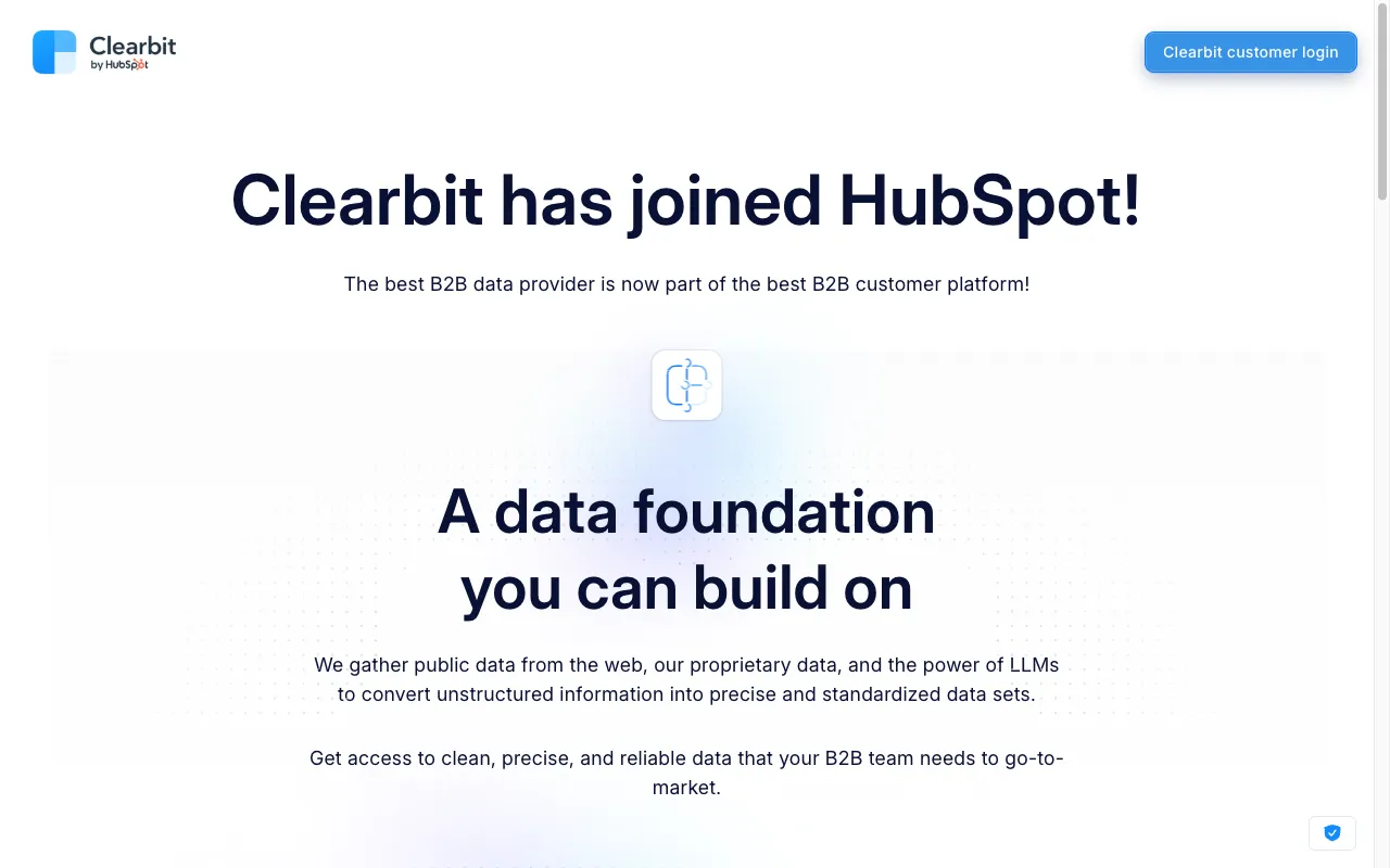 Clearbit screenshot