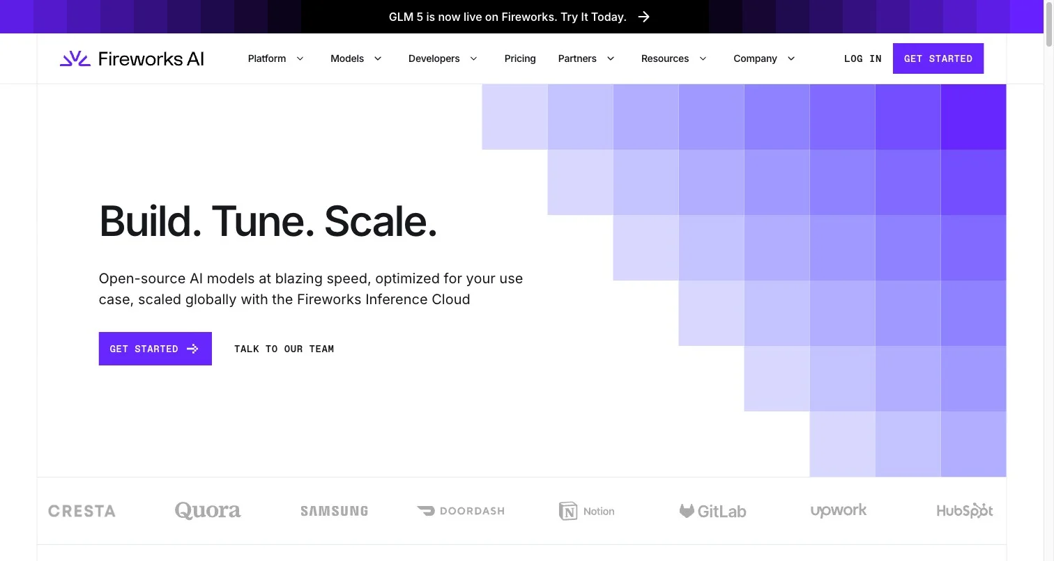 Fireworks AI screenshot