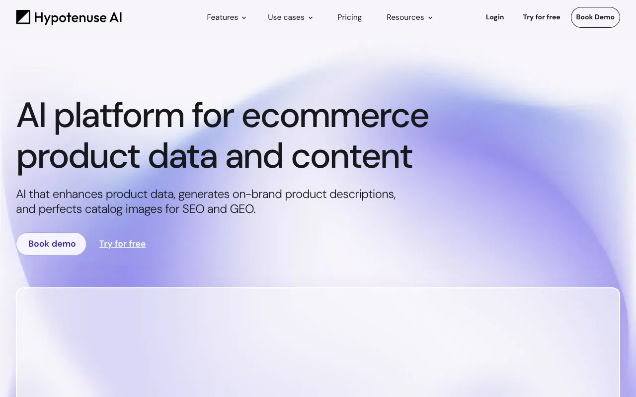 Hypotenuse AI screenshot