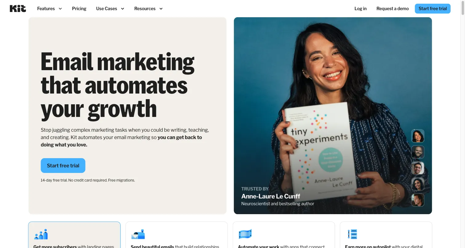Kit (formerly ConvertKit) screenshot