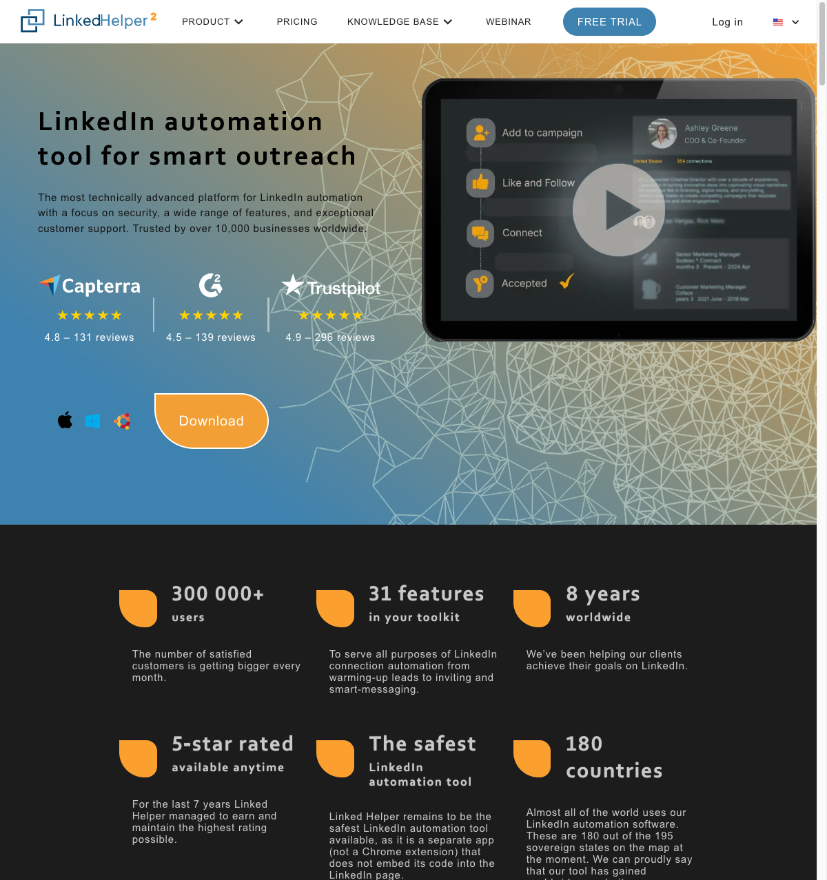 Linked Helper screenshot