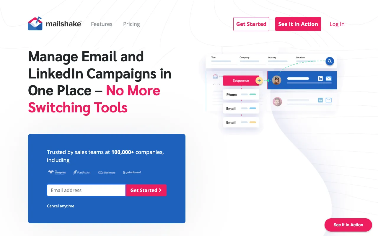 Mailshake screenshot
