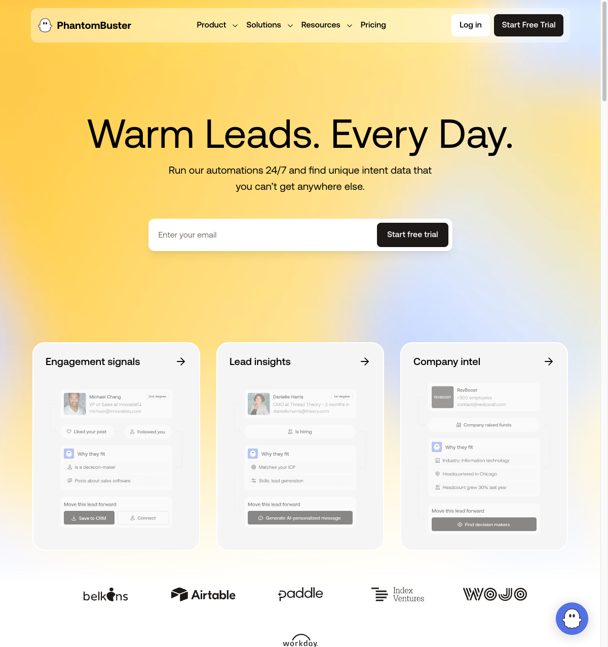 PhantomBuster screenshot