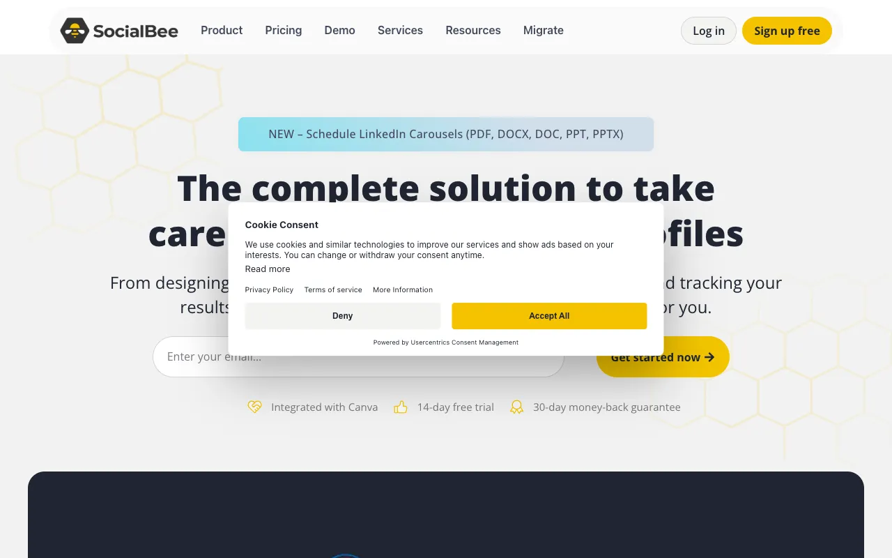SocialBee screenshot