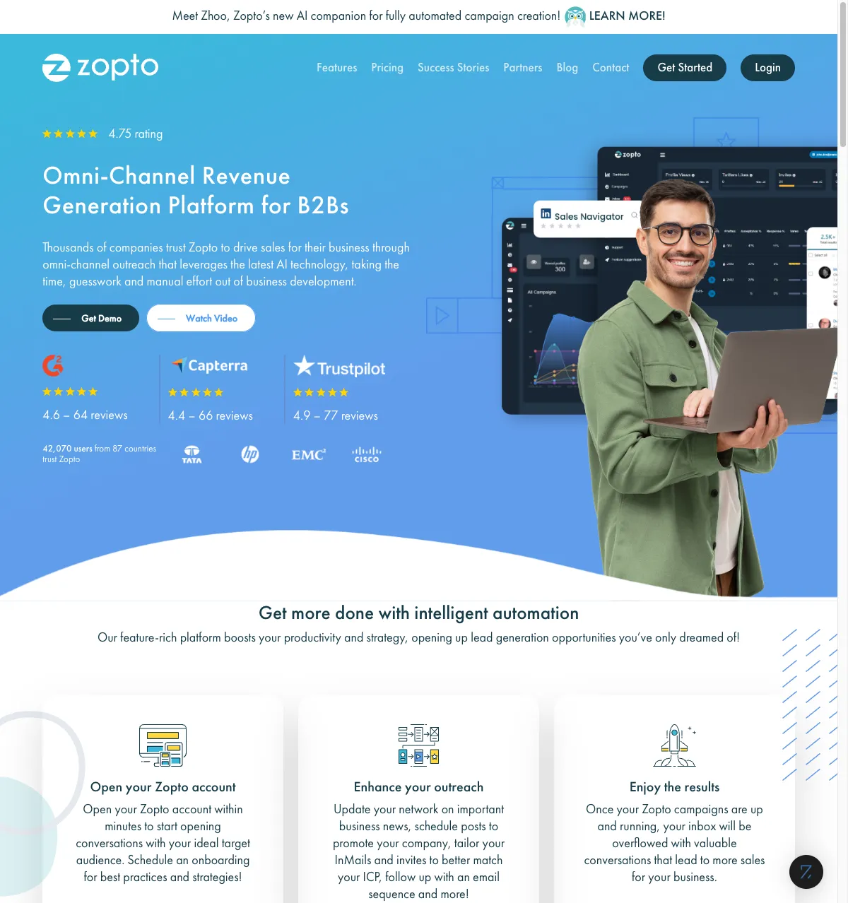 Zopto screenshot